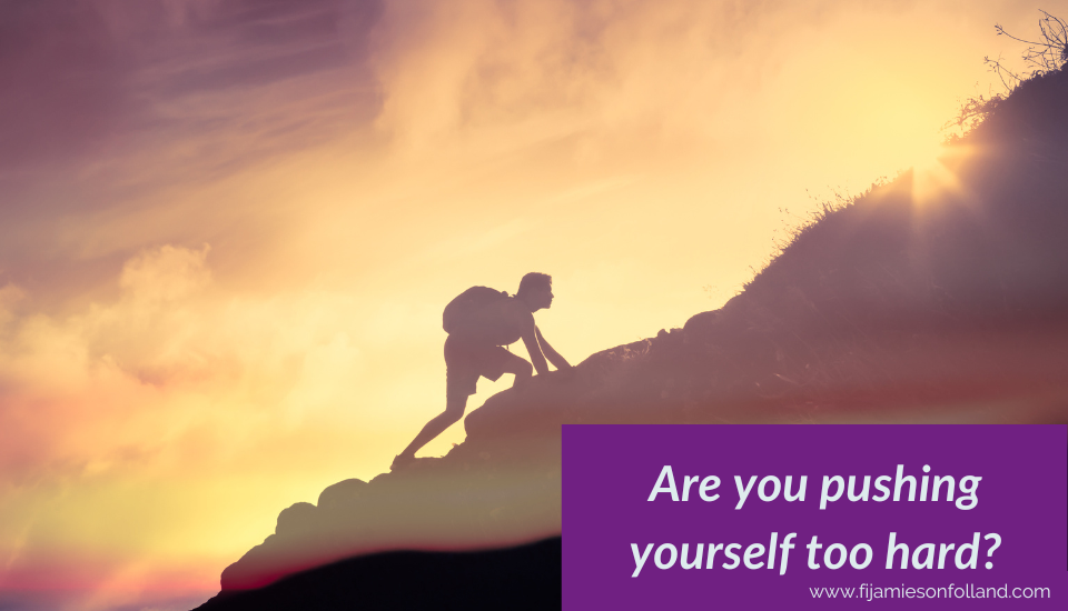 Are you pushing yourself too hard?
