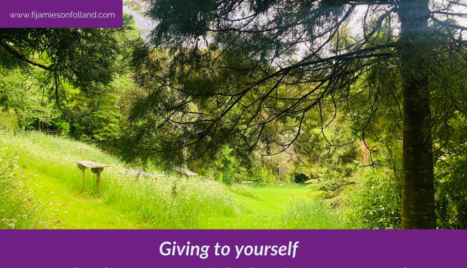 Giving to yourself