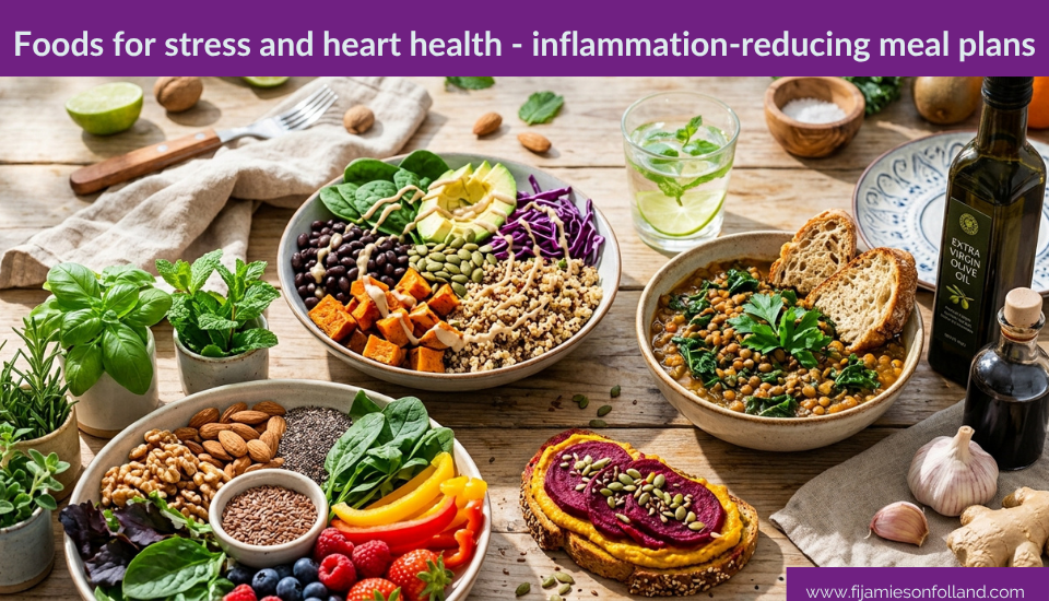 Foods for stress and heart health – inflammation-reducing meal plans