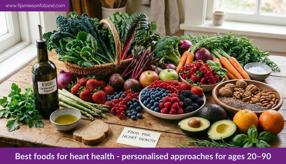 Best foods for heart health – personalised approaches for ages 20–90